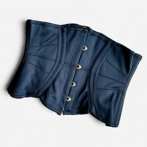 Agent Provocateur Sz 4 Black Waspie / Belt / Corset under bust